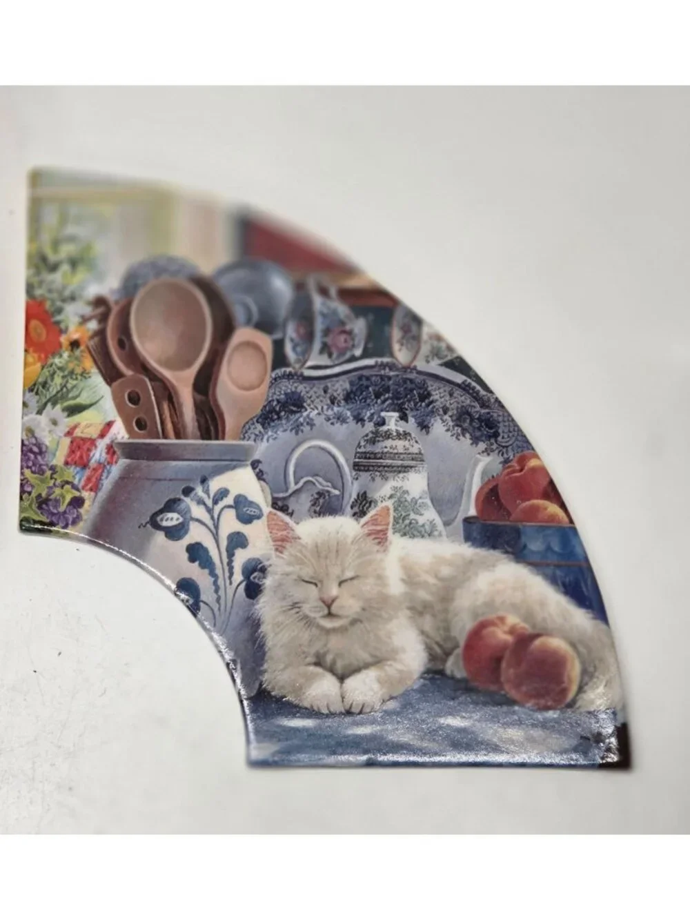 Bradford Exchange Purr-fect Times Cat Wall Clock Mary Ann Lasher 4 Plates 2002